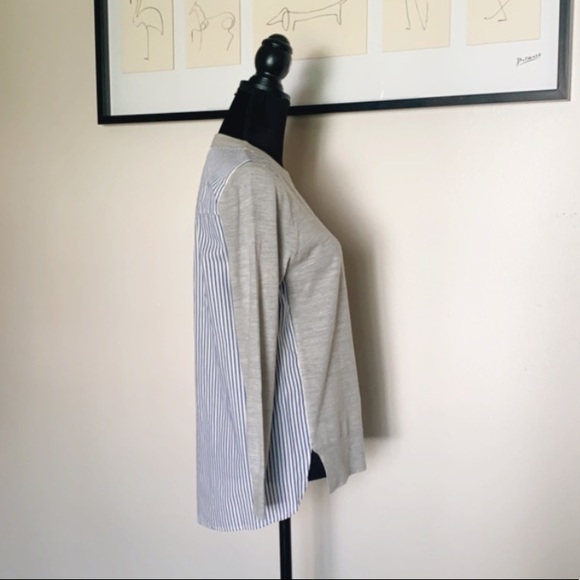 J. Crew Mixed Media Striped Merino wool sweater - Picture 3 of 9